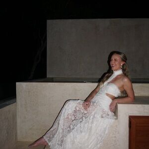 12th Tribe Princesa White Lace Drop Waist Maxi Dress, worn once for 3 hours